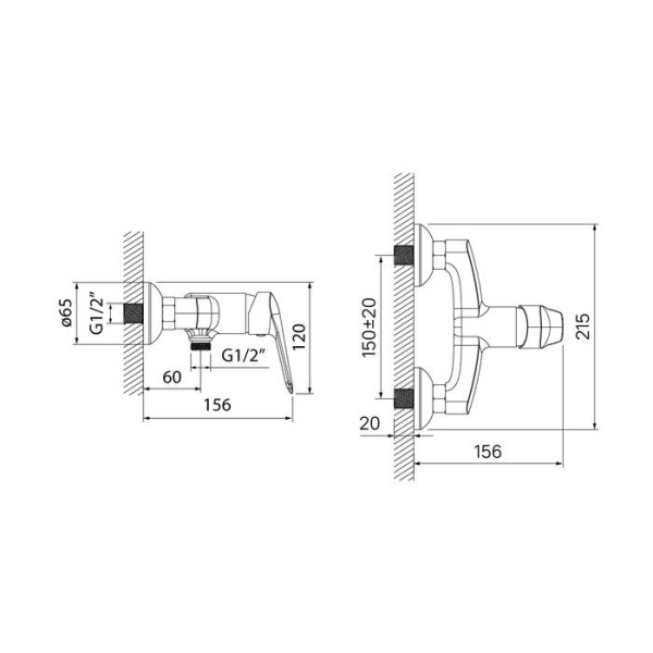Смеситель для душа IDDIS Torr (TORSB00i03)